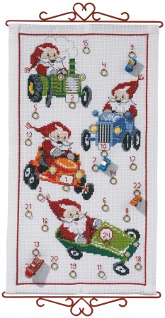 Broderipakke julekalender julenisser olabiler 34-2622