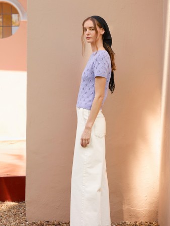 2604-2 Elodie Tee (oppskrift) Sandnes Garn