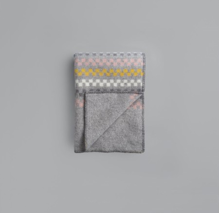 Toskaft 56035 - Grey-Yellow Pledd Røros Tweed