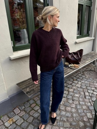 PetiteKnit Hannah Sweater V-neck (oppskrift) papir