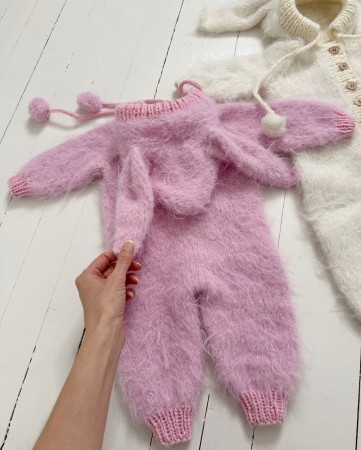 Little Baby Suit Basta og Cool merino big Lys Rosa Lindtein
