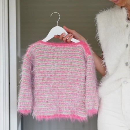 Fuzzy Sweater barn Strikkepakke BASTA