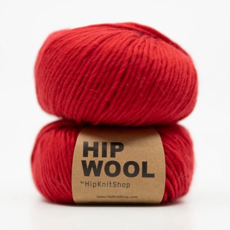 Hip Wool Very berry red
