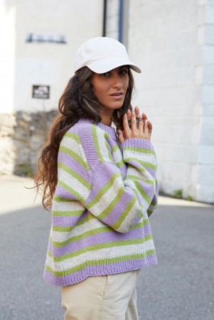 452 Uni stripegenser C Fivel Lavendel