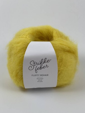  Fluffy Mohair - Neon Gul FM803 Strikkefeber