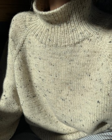 Louvre Sweater Peer gynt Natur Tweed Strikkepakke 