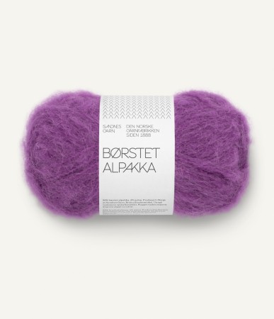 Børstet alpakka New Plum 5045