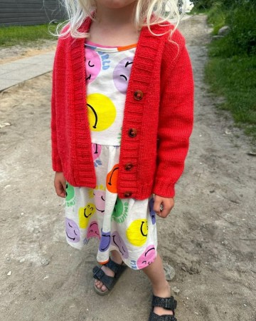Eva Cardigan Junior Peer Gynt Poppy 