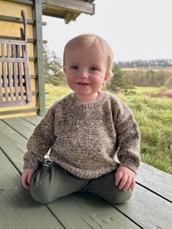 Melange Sweater Baby (oppskrift) Papir PetiteKnit 