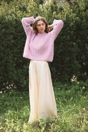2311-4 Bonnie sweater Sunday og Tynn Silk mohair Pink lilac