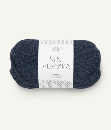 Mini Alpakka Dyp blå 6081
