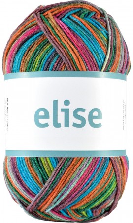 Elise 100g Flerfarga garn