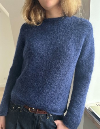 LeKnit Plain Yoke Pullover (oppskrift) papir