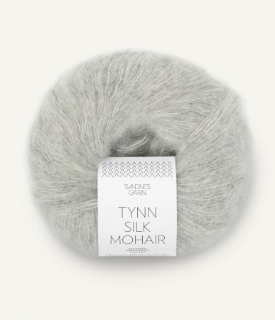 Sandnes Garn TYNN SILK MOHAIR LYS GRÅ MELERT 1022