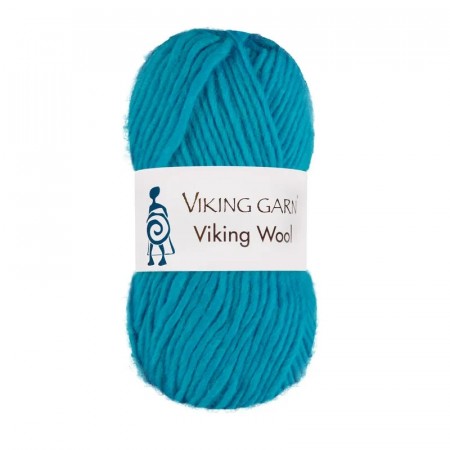 Viking wool 528 Mørk turkis
