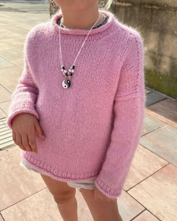 Cloud Sweater junior (oppskrift) PetiteKnit