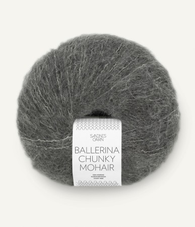 Ballerina Chunky Mohair Dark grey melange 1053