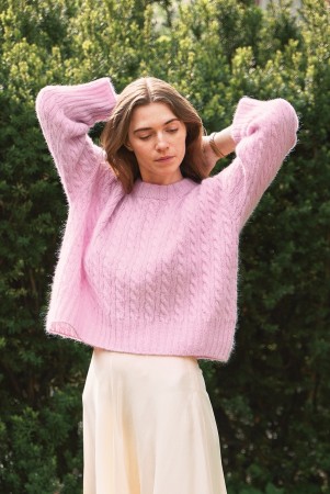 2311-4 Bonnie sweater Sunday og Tynn Silk mohair Pink lilac