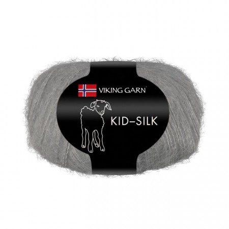Viking Garn Kidsilk 313 grå