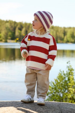 481 Tobbengenser babygarn korall