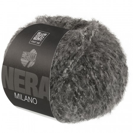 Lana Grossa Milano 02 dunkelgrå melert