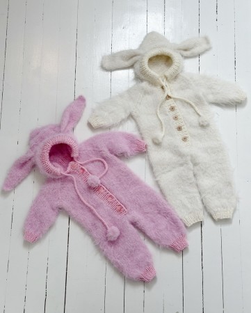 Little Baby Suit Basta og Cool merino big Lys Rosa Lindtein