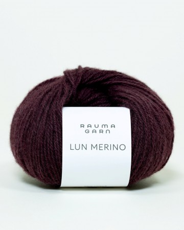 Lun Merino Mørk burgunder - 42