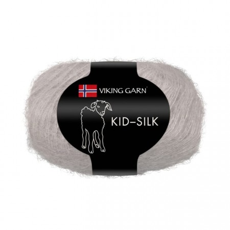 Viking Garn Kidsilk 311 lys grå