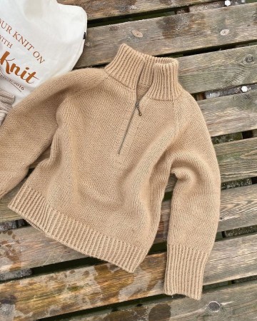 Zipper Sweater (Oppskrift) PetiteKnit