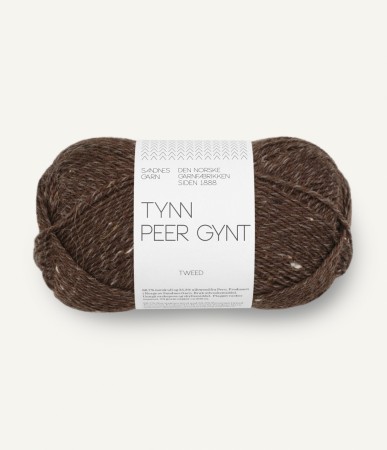  Tynn Peer Gynt Mørk brun m/natur tweed 3085