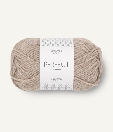 SANDNES GARN PERFECT LYS BEIGEMELERT 2650
