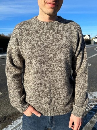 PetiteKnit Melange Sweater Man Tynn Peer Gynt