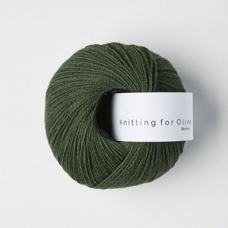 Knitting for Olive Merinoull - Flaskegrøn / Bottle green