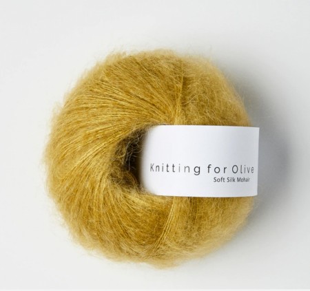 Knitting for Olive Soft Silk Mohair Støvet Honning