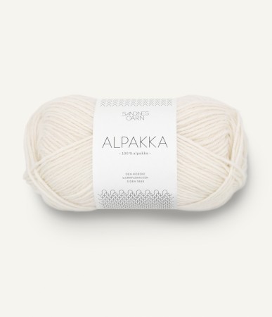 Sandnes Garn Alpakka Hvit 1001