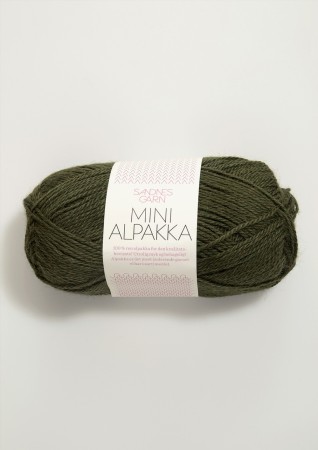 Mini Alpakka Mosegrønn 9573