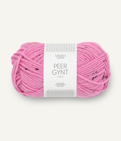 Peer Gynt Tweed rosa med natur tweed