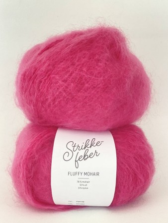 Fluffy mohair FM106 Very pink Strikkefeber