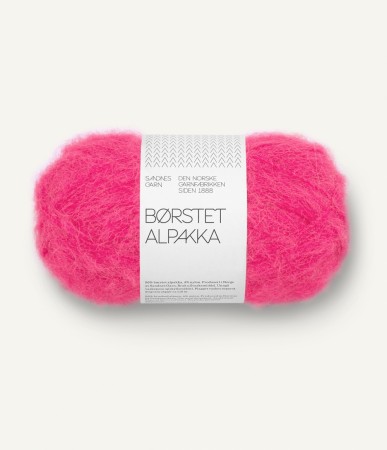 Børstet alpakka New Hot Pink 4518