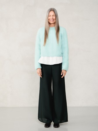 2507-3 Rookie Sweater Ballerina Chunky mohair Starlight blue