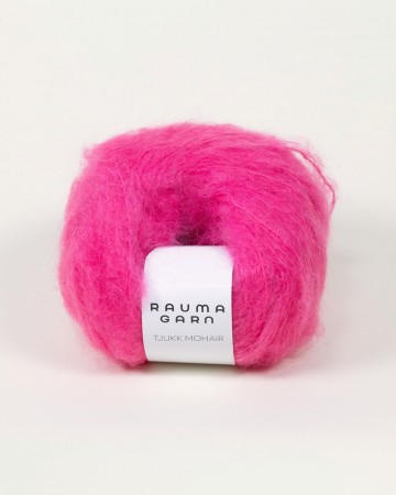 Tjukk Mohair Knæsj rosa - 106