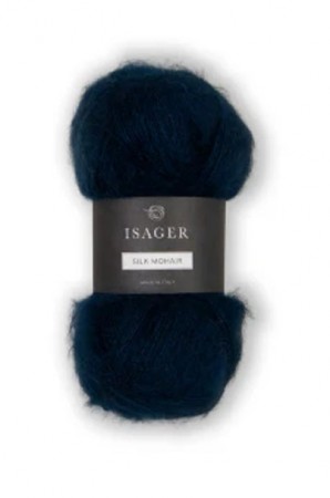 Isager silk mohair 101 teal blue