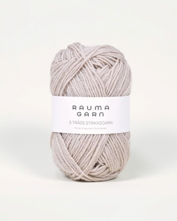 3-tråds strikkegarn Lys beige - 460