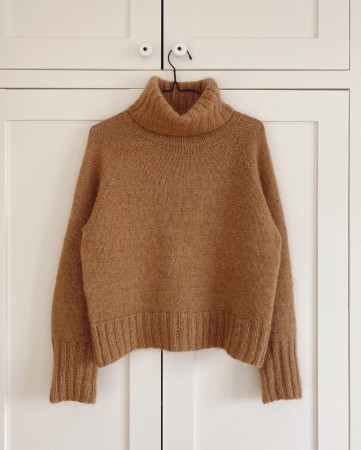 Caramel Sweater Sunday og Tynn Silk Mohair Camel Strikkepakke