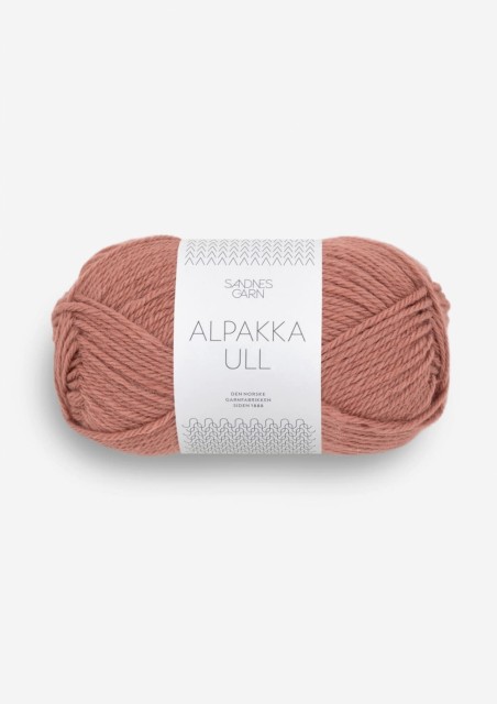 Alpakka Ull Støvet plommerosa 3553