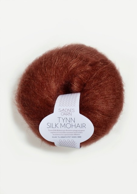 Tynn Silk Mohair Rust 3554