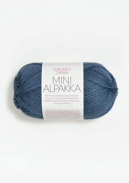 Mini Alpakka Jeansblå 6052