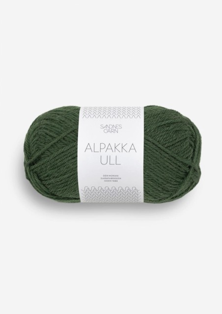 Alpakka Ull Skoggrønn 8082