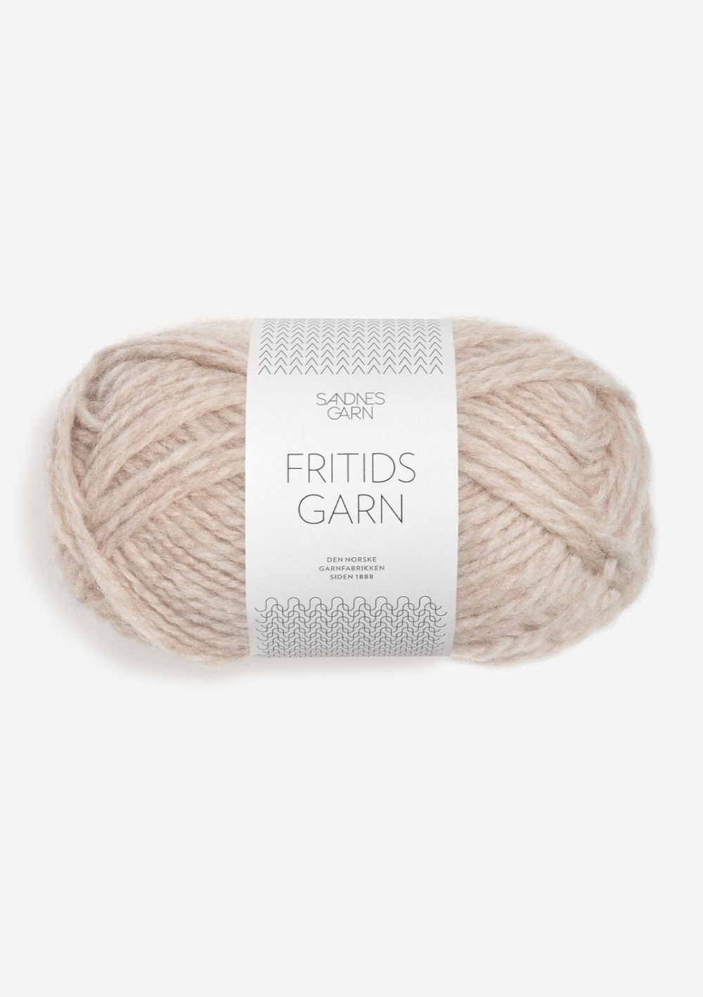 Fritidsgarn lys beigmelert 3021
